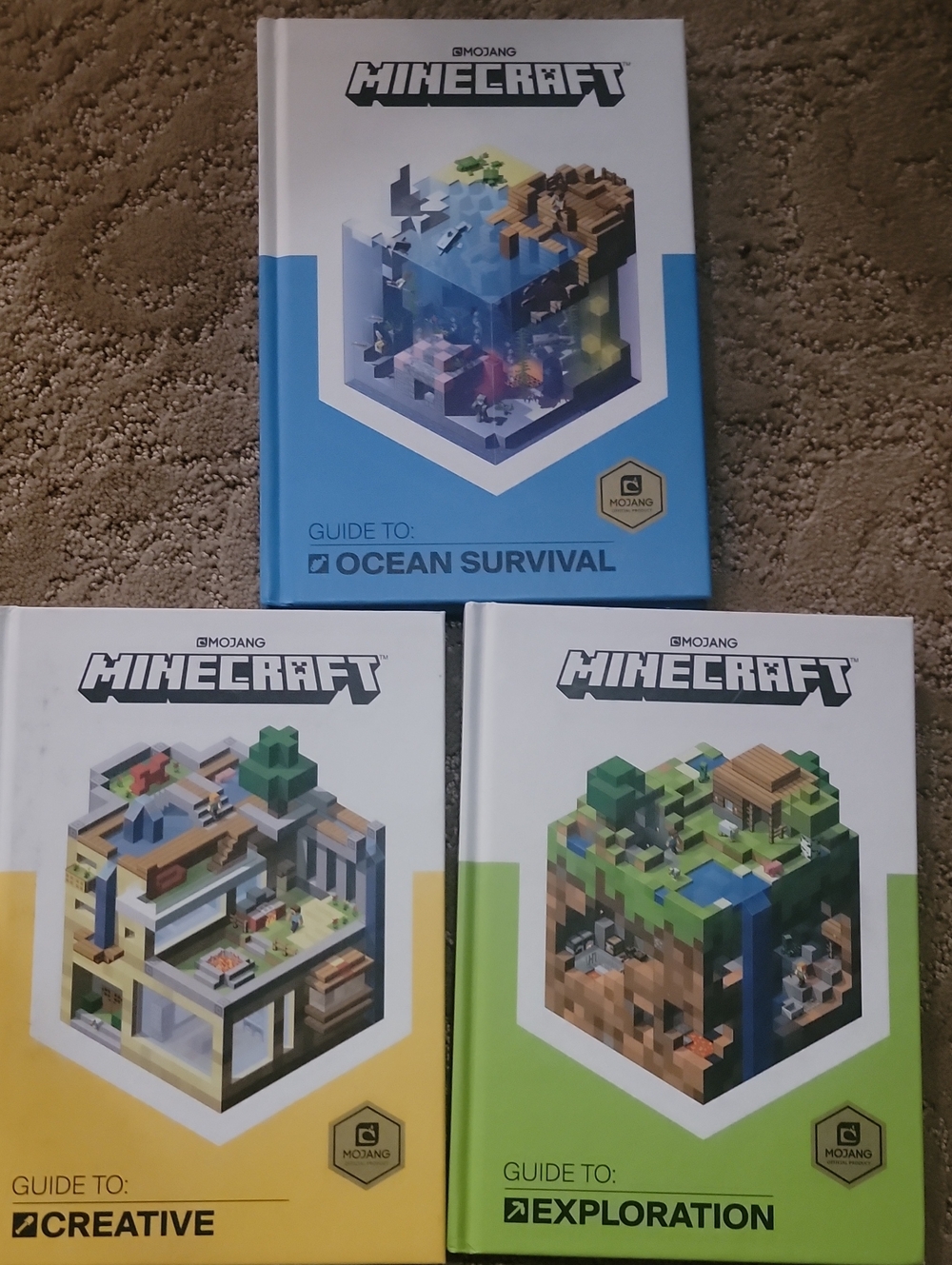 Minecraft Guide Set - Blue, Yellow & Green Covers by